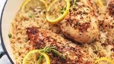 One Pot Lemon Herb Chicken & Rice