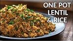 One Pot Lentil and Rice Recipe Inspired by Lebanese ...