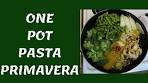 One Pot Pasta Primavera