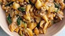 One Pot Sausage and Spinach Pasta