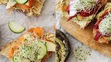 One Recipe, Two Meals: Open-Faced Veggie Sandwiches with Hummus