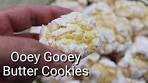 Ooey Gooey Butter Cookies Recipe | Easy Dessert Recipe ...