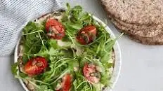 Open-Faced Hummus Sandwich