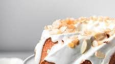 Orange Almond Bundt Cake with Mascarpone Cream Cheese glaze