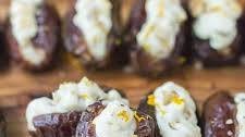 Orange Walnut Stuffed Dates