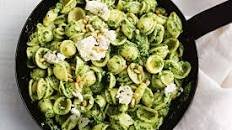 Orecchiette with silverbeet pesto