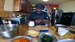 Ostrich egg quiche (Frittata) Part 1