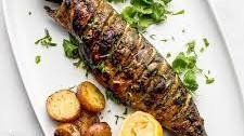 Oven Roasted Mackerel with Cilantro and Garlic