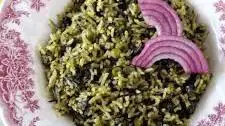 Palak Mutter Pulao – Spinach And Green Peas Pulao