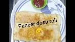 Paneer Dosa Roll | Stuffed Dosa Roll | Delicious Dosa
