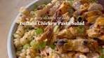 Pasta salad season is here and this Buffalo Chicken Pasta ...