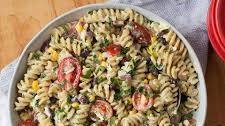 Pasta Salad with Black Beans & Avocado Dressing