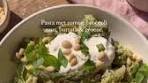 Pasta with creamy broccoli sauce, green asparagus & burrata ...