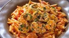 Pasta with Vodka Sauce and Shrimp