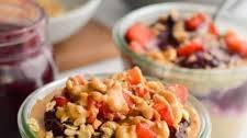 PB and J Overnight Oats