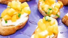 Peach Bruschetta