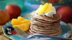 Peach Pie Pancakes 🍑 Protein Packed & Gluten Free!