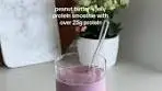 Peanut butter and jelly smoothie 🍓 Recipe: - 1 cup frozen mix ...