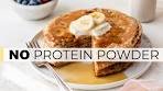 PEANUT BUTTER BANANA PROTEIN PANCAKES | without ...