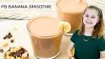 PEANUT BUTTER BANANA SMOOTHIE | just 4-ingredients