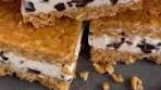 PEANUT BUTTER RICE KRISPIE ICE CREAM SANDWICHES ...