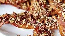 Pecan-Crusted Maple Candied Bacon