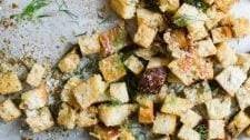 Perfect Homemade Sourdough Bread Croutons