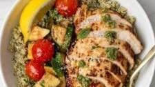 Pesto Chicken Quinoa Bowl