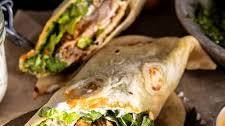 Pesto Chicken Tzatziki Salad Wraps