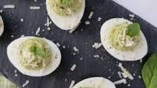 Pesto Deviled Eggs