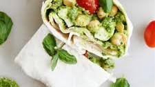 Pesto Wraps with Chickpeas