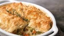 Phyllo Topped Chicken Pot Pie