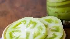 Pickled green tomatoes
