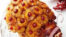 Pineapple maple-glazed ham