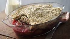 Plum crumble