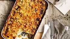 Potato, leek and silverbeet gratin