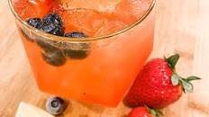 Prosecco Cocktail with Lemon and Berries