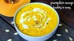 pumpkin soup recipe | how to prepare easy creamy pumpkin ...