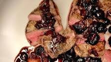 Quick and Easy Ptarmigan with Wine-Blueberry Sauce