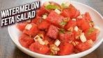 Quick And Easy Salad Recipe - Watermelon Feta Salad ...