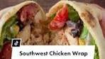 Quick and Healthy Southwest Chicken Wrap Recipe