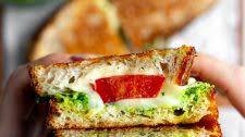 Quick & Easy Tomato Pesto Grilled Cheese Sandwiches