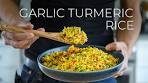 Quick Garlic Turmeric Rice Recipe for DINNER TONIGHT?