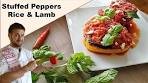 Quick Stuffed Peppers with Lamb meat, Rice, and Herbs