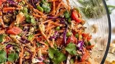 Quinoa and Vegetable Salad with Peanut Dressing