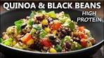 QUINOA BLACK BEAN SALAD RECIPE | HIGH PROTEIN ...