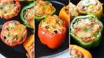 Quinoa Stuffed Bell Peppers | vegetarian & great for meal prep