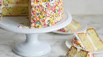 Rainbow Sprinkle Funfetti Cake