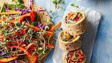 Rainbow Veggie Wraps