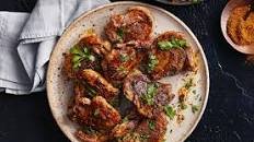 Ras el hanout-glazed lamb chops